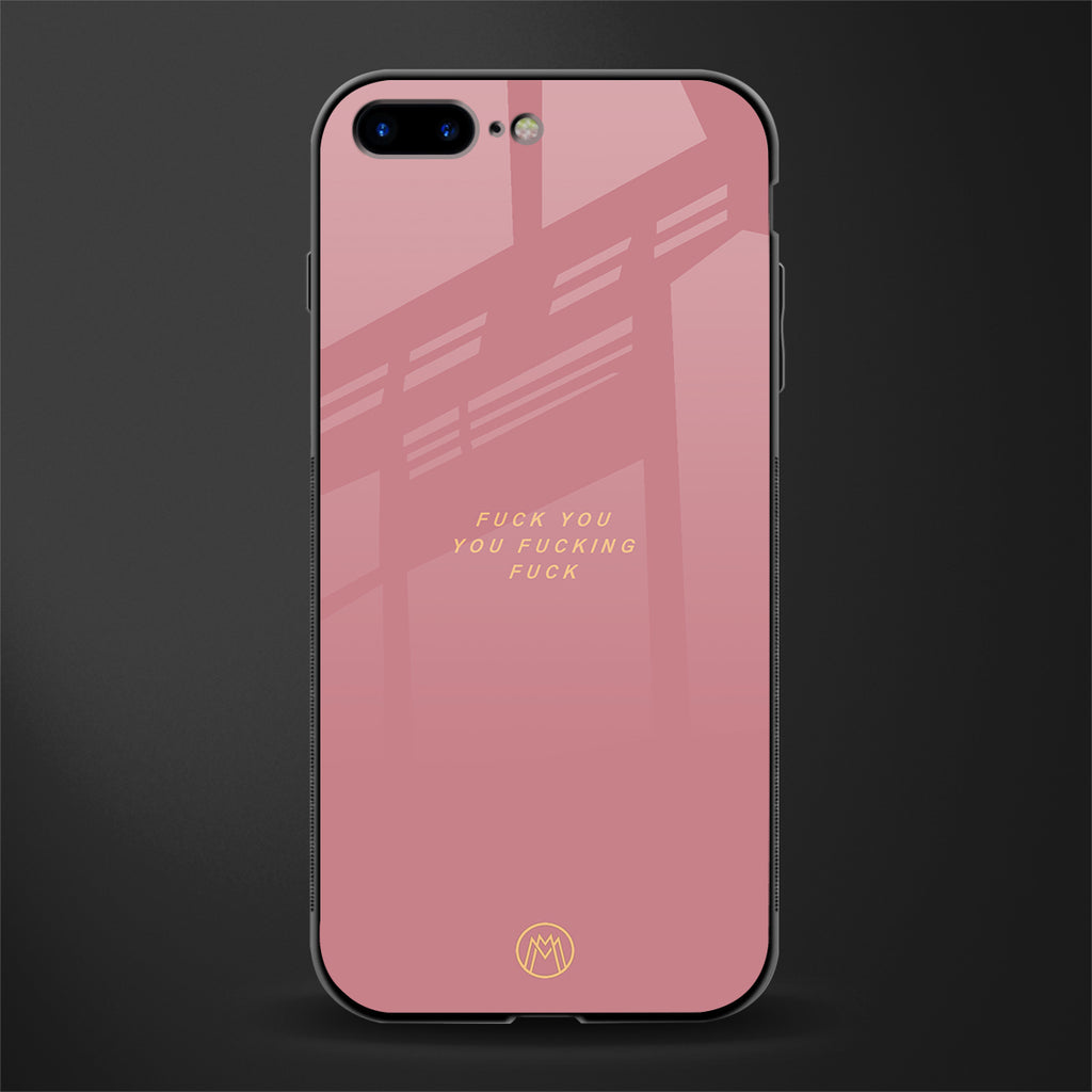 fuck you glass case for iphone 8 plus image