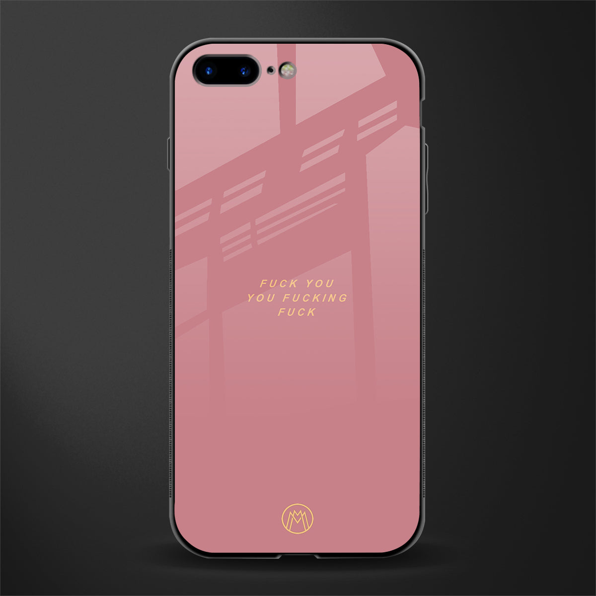 fuck you glass case for iphone 8 plus image