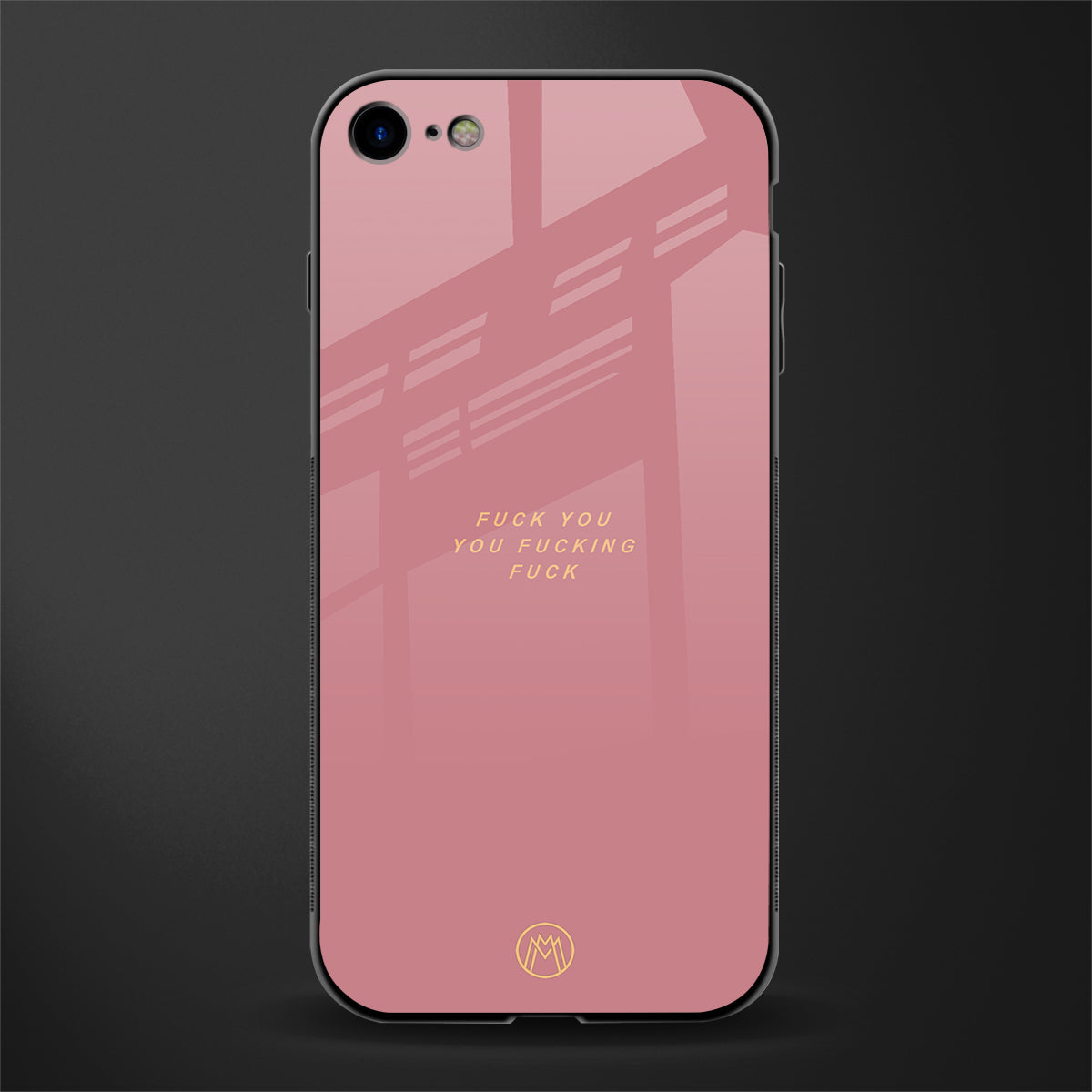 fuck you glass case for iphone se 2020 image