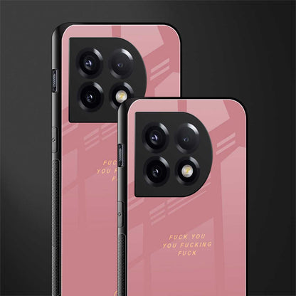 fuck you back phone cover | glass case for oneplus 11