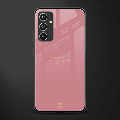 fuck you back phone cover | glass case for samsung galaxy a54 5g