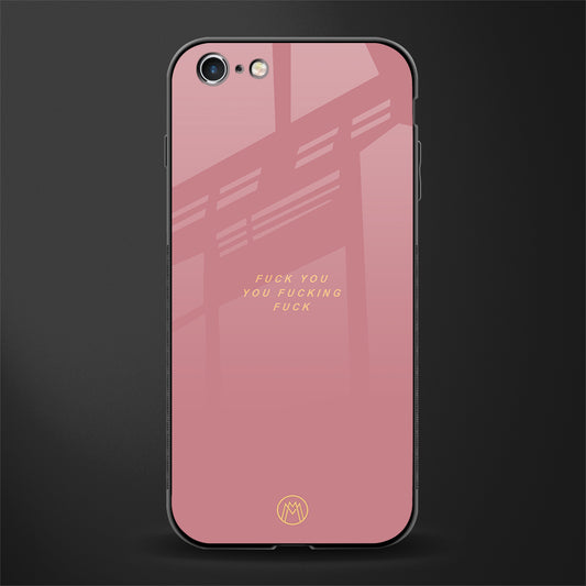 fuck you glass case for iphone 6 image
