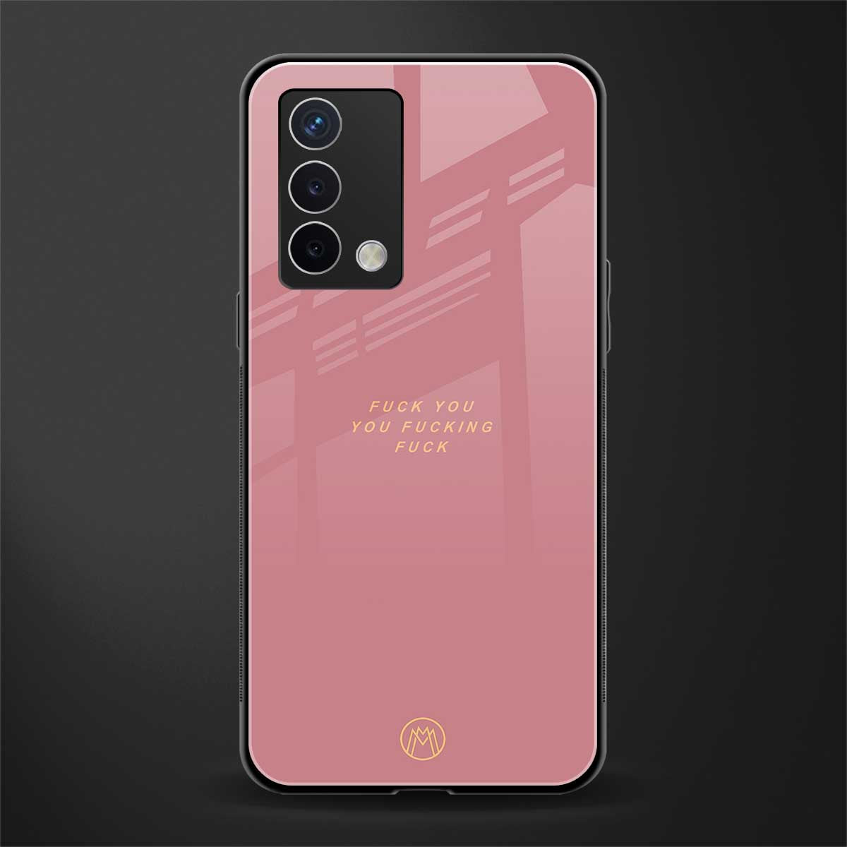 fuck you back phone cover | glass case for oppo a74 4g
