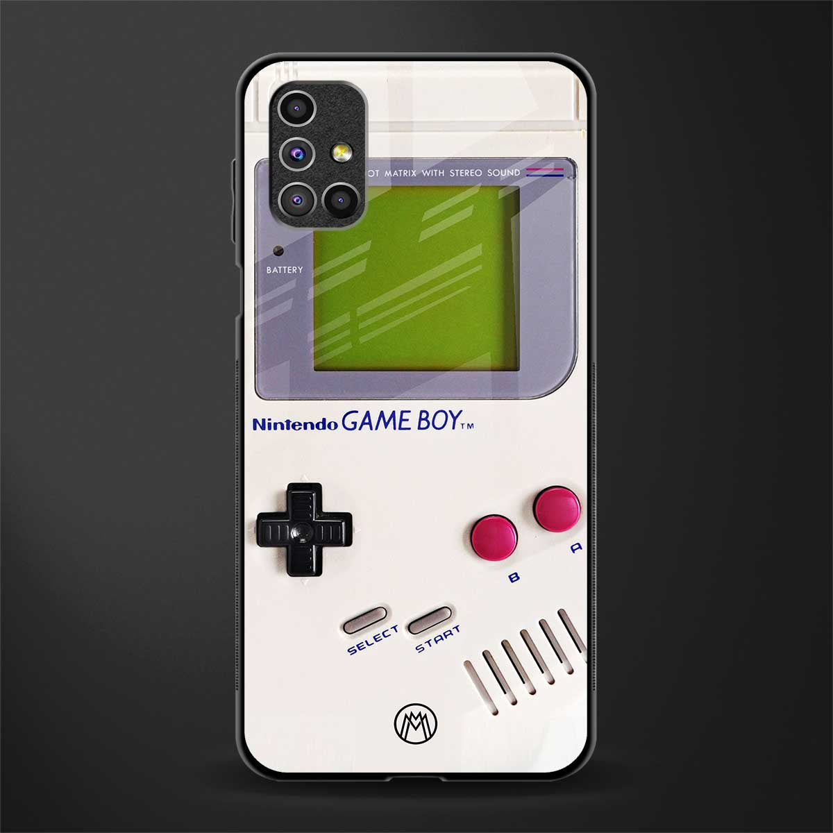 gameboy classic glass case for samsung galaxy m31s image
