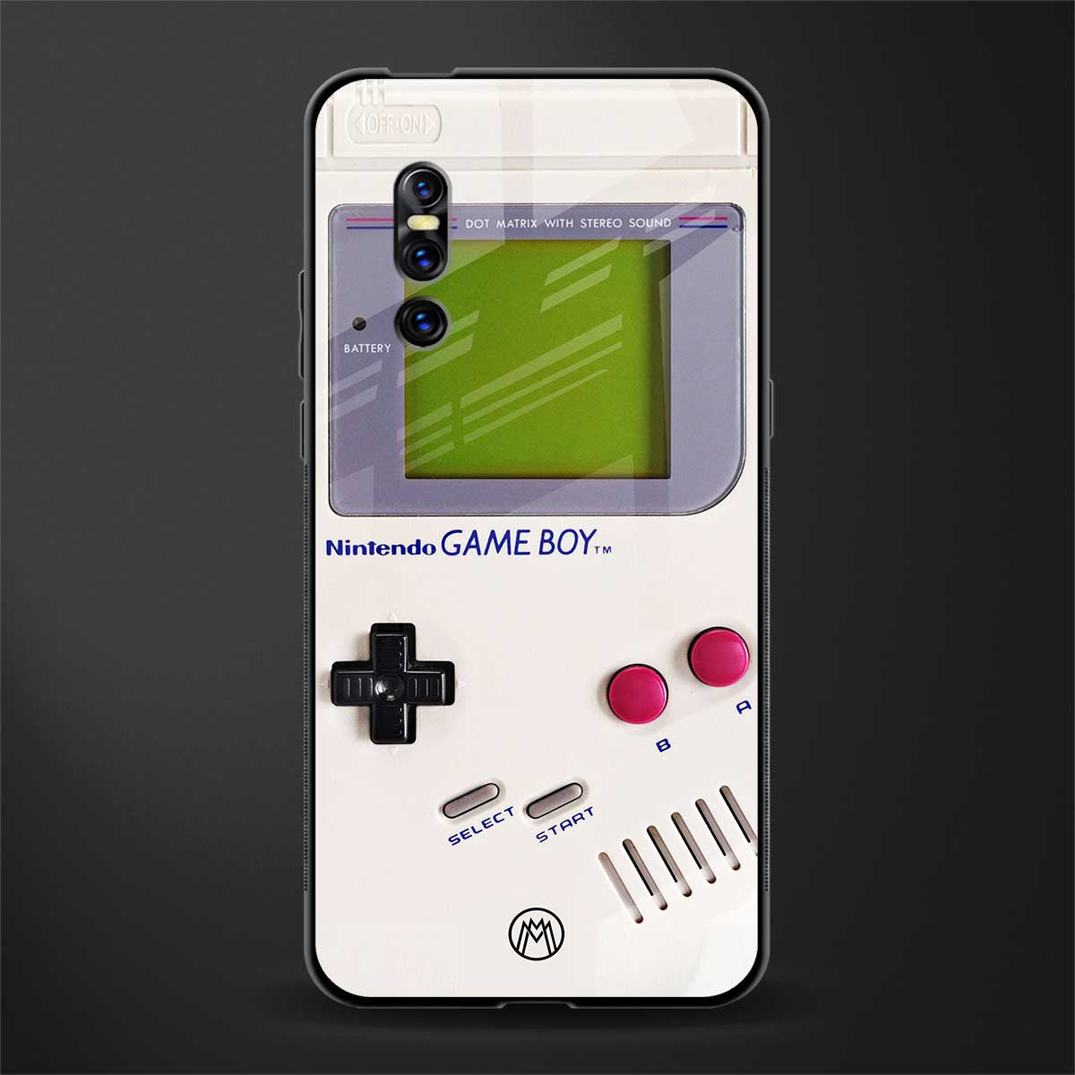 gameboy classic glass case for vivo v15 pro image