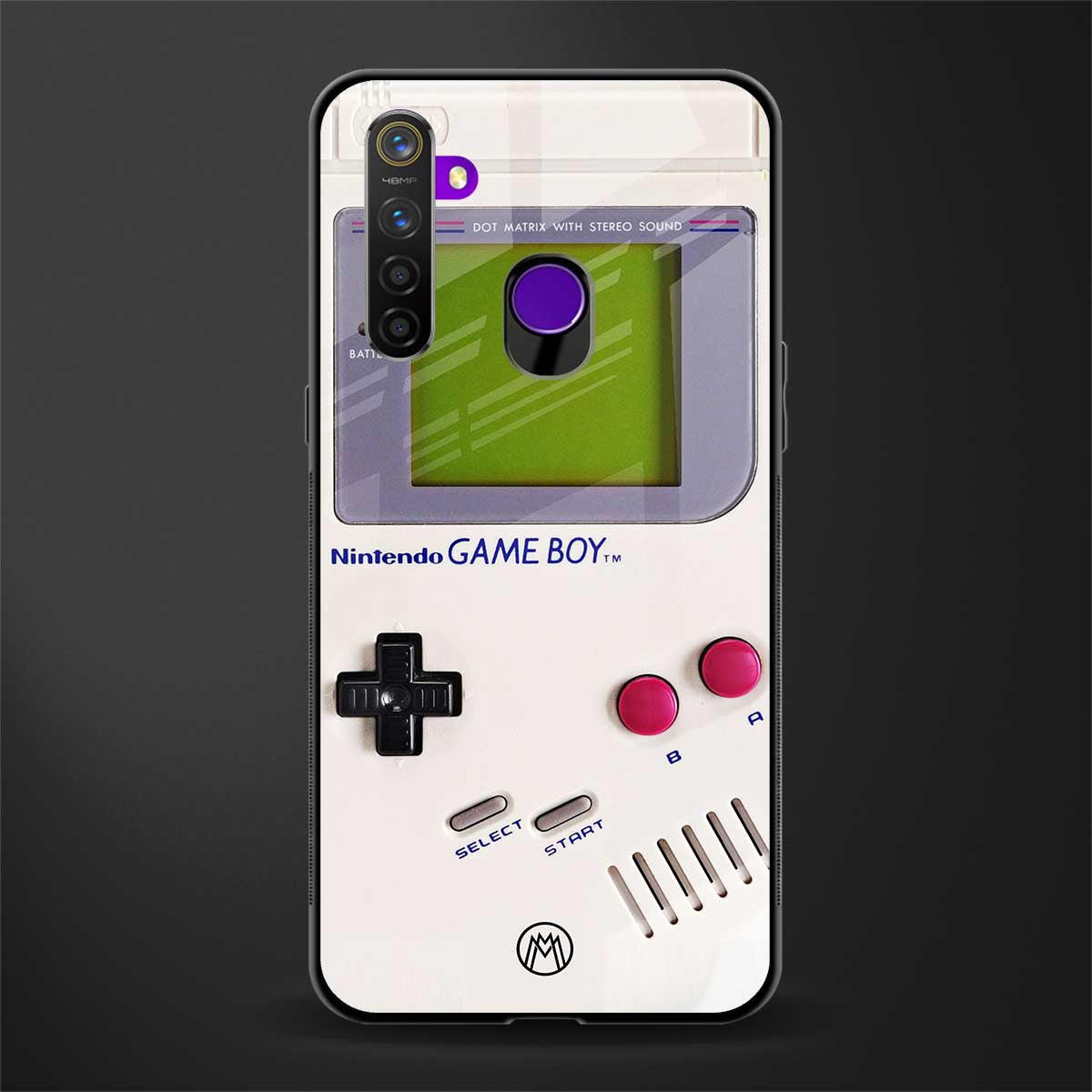 gameboy classic glass case for realme 5 image