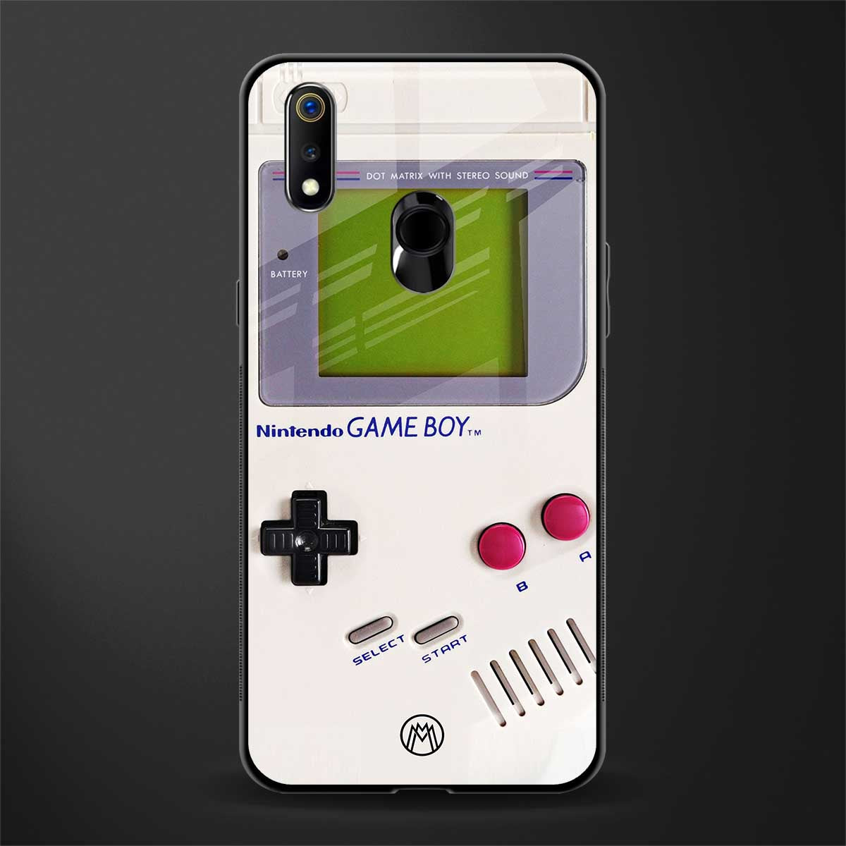 gameboy classic glass case for realme 3 image