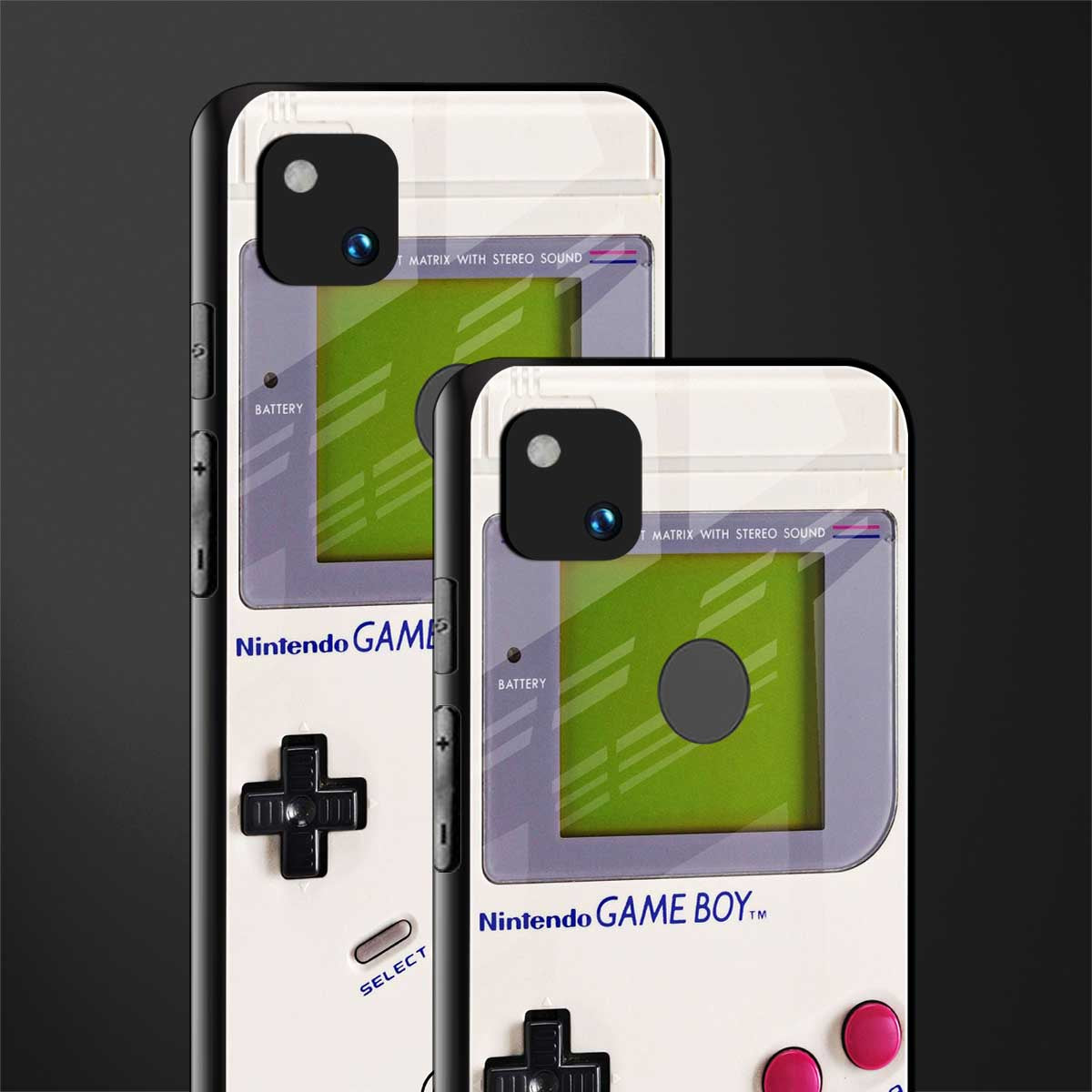 gameboy classic back phone cover | glass case for google pixel 4a 4g