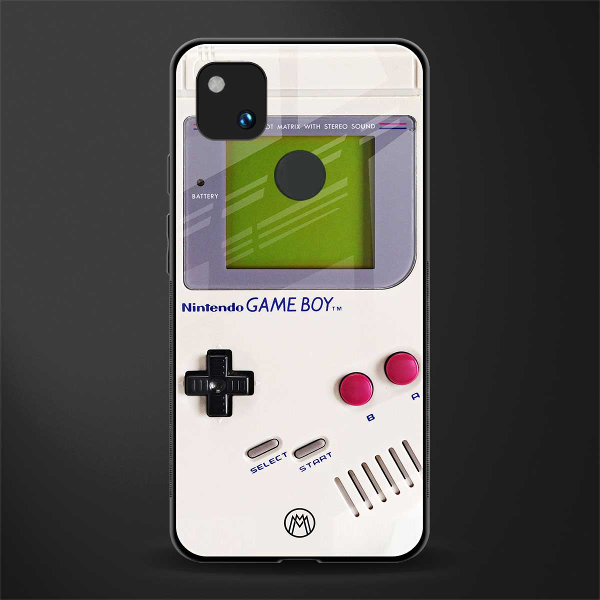 gameboy classic back phone cover | glass case for google pixel 4a 4g