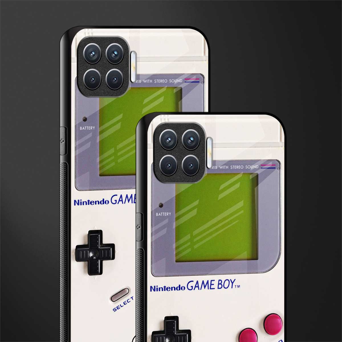 gameboy classic glass case for oppo f17 image-2