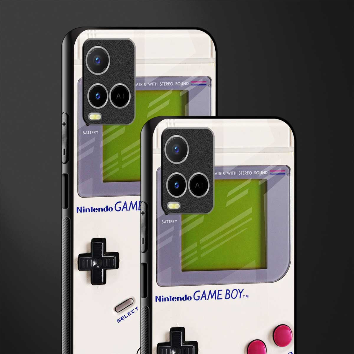 gameboy classic glass case for vivo y21 image-2