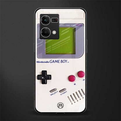 gameboy classic back phone cover | glass case for oppo f21 pro 4g