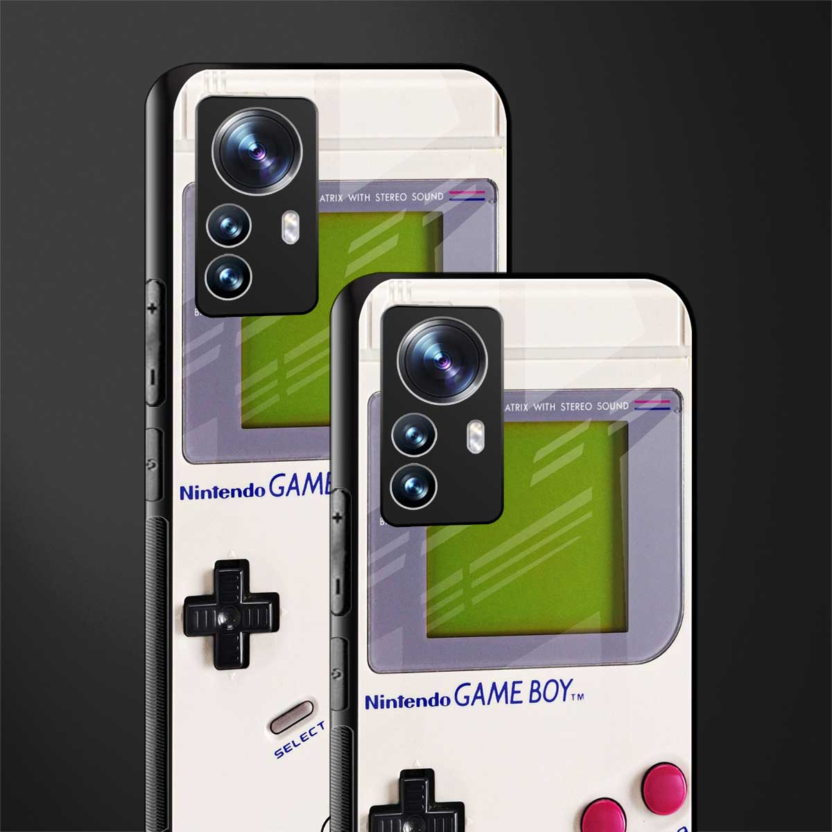 gameboy classic back phone cover | glass case for xiaomi 12 pro