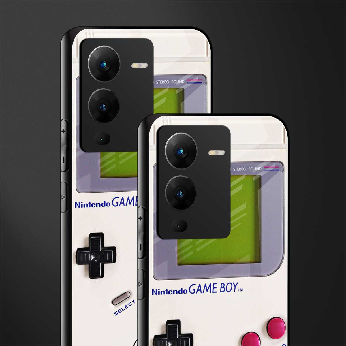 gameboy classic back phone cover | glass case for vivo v25 pro 5g