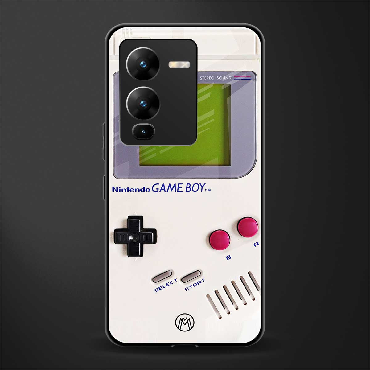 gameboy classic back phone cover | glass case for vivo v25 pro 5g