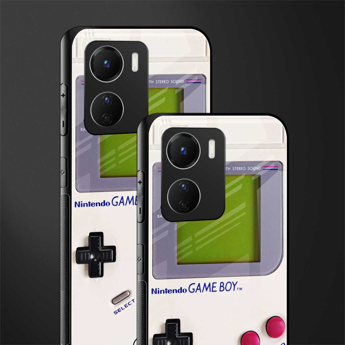 gameboy classic back phone cover | glass case for vivo y16