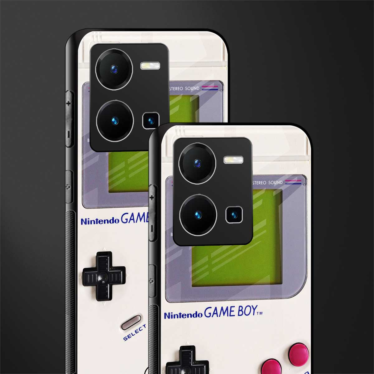 gameboy classic back phone cover | glass case for vivo y35 4g