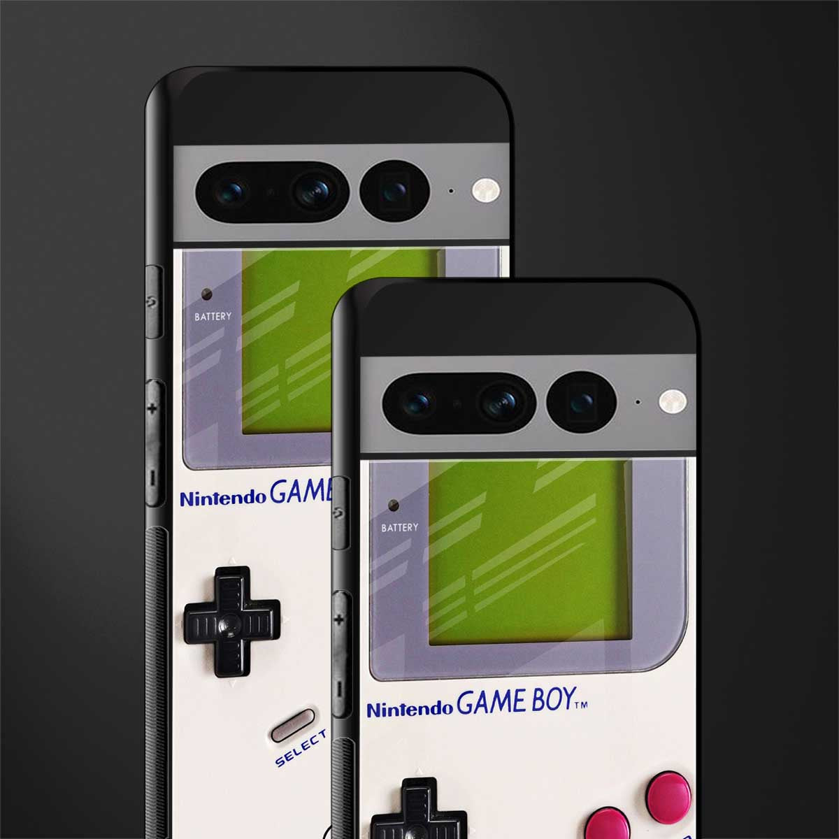 gameboy classic back phone cover | glass case for google pixel 7 pro