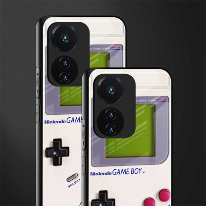 gameboy classic back phone cover | glass case for vivo t1 44w 4g