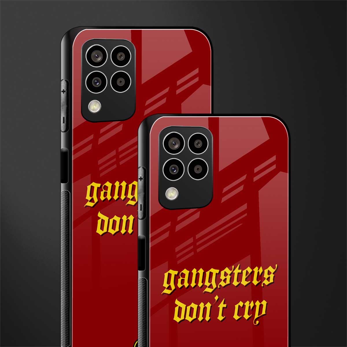 gangsters don't cry back phone cover | glass case for samsung galaxy m33 5g