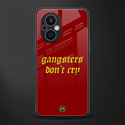 gangsters don't cry back phone cover | glass case for oppo f21 pro 5g