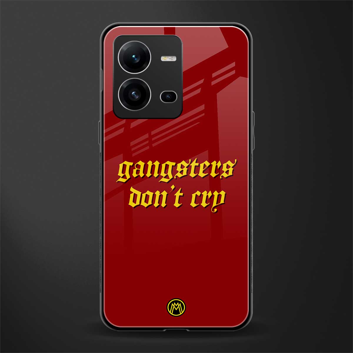 gangsters don't cry back phone cover | glass case for vivo v25-5g