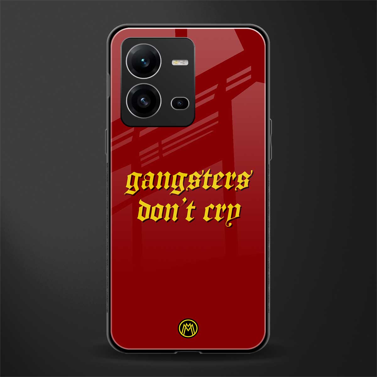 gangsters don't cry back phone cover | glass case for vivo v25-5g