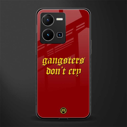 gangsters don't cry back phone cover | glass case for vivo y35 4g