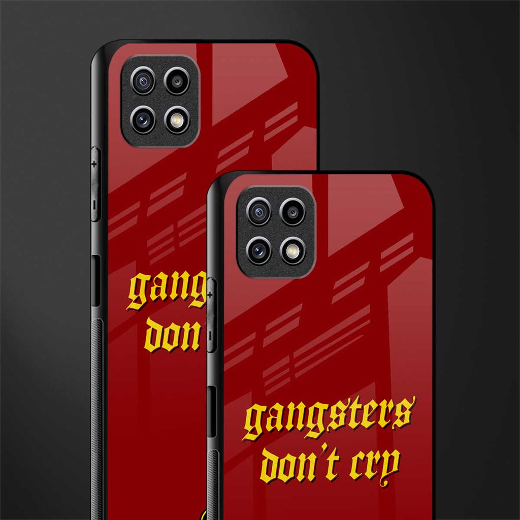 gangsters don't cry back phone cover | glass case for samsung galaxy f42