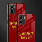 gangsters don't cry back phone cover | glass case for vivo y72