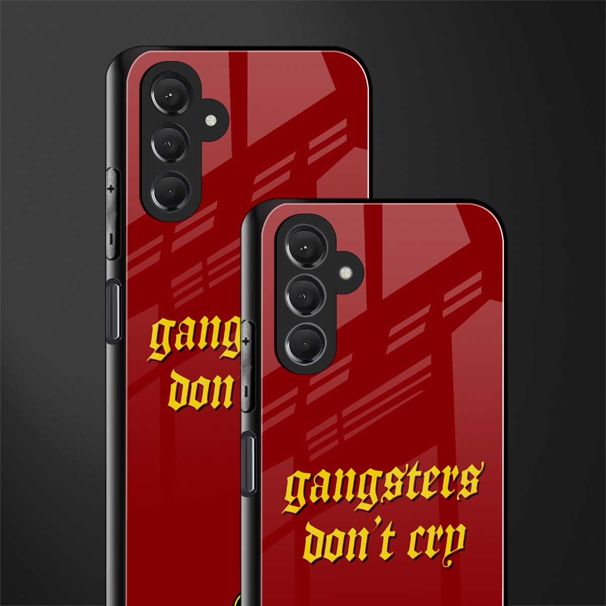 gangsters don't cry back phone cover | glass case for samsun galaxy a24 4g