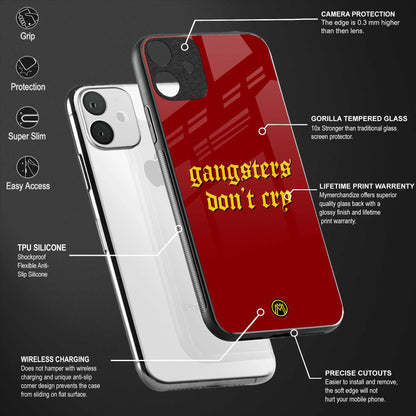 gangsters don't cry back phone cover | glass case for samsung galaxy a53 5g