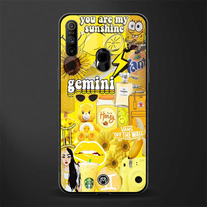 gemini aesthetic collage glass case for realme narzo 10a image