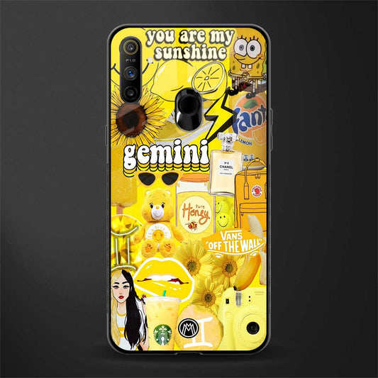 gemini aesthetic collage glass case for realme narzo 20a image