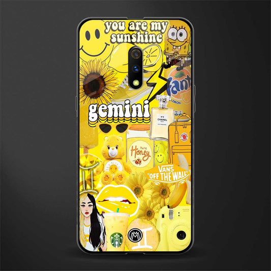 gemini aesthetic collage glass case for oppo k3 image