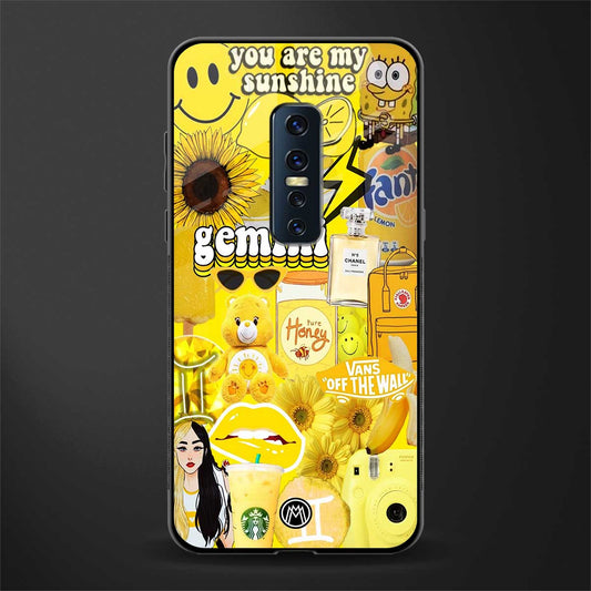 gemini aesthetic collage glass case for vivo v17 pro image