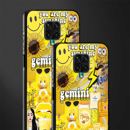 gemini aesthetic collage glass case for poco m2 pro image-2