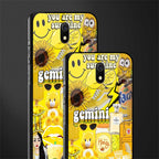 gemini aesthetic collage glass case for redmi 8a image-2