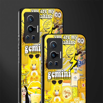 gemini aesthetic collage glass case for vivo x70 pro image-2
