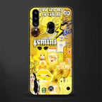 gemini aesthetic collage glass case for samsung galaxy a20s image