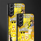gemini aesthetic collage glass case for samsung galaxy s21 image-2