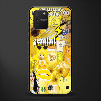 gemini aesthetic collage glass case for samsung galaxy a91 image