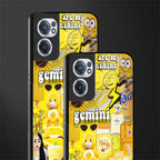 gemini aesthetic collage glass case for oneplus nord ce 2 5g image-2