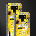 gemini aesthetic collage glass case for samsung galaxy note 9 image-2