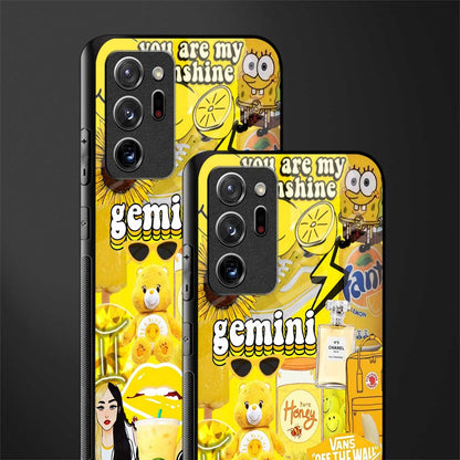 gemini aesthetic collage glass case for samsung galaxy note 20 ultra 5g image-2