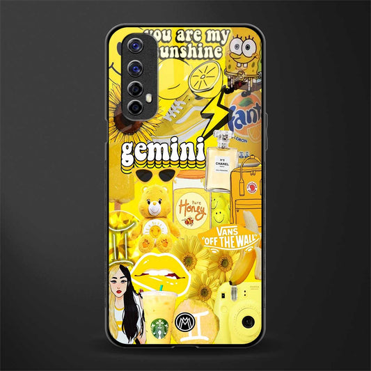 gemini aesthetic collage glass case for realme 7 image