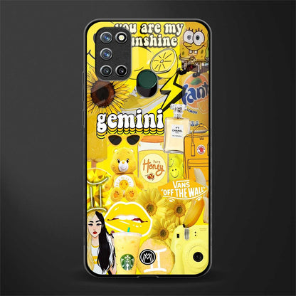 gemini aesthetic collage glass case for realme 7i image