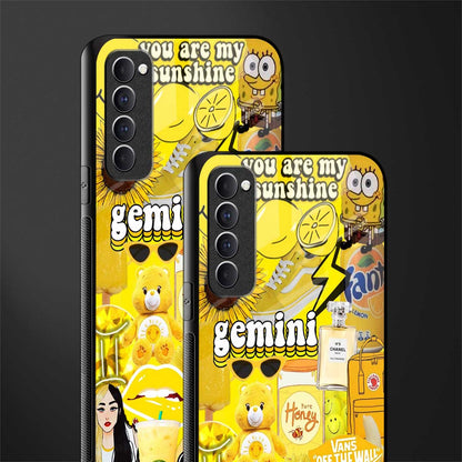 gemini aesthetic collage glass case for oppo reno 4 pro image-2