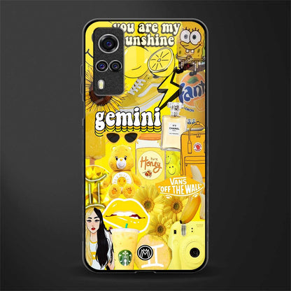 gemini aesthetic collage glass case for vivo y51 image