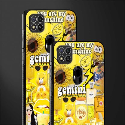 gemini aesthetic collage glass case for poco c31 image-2